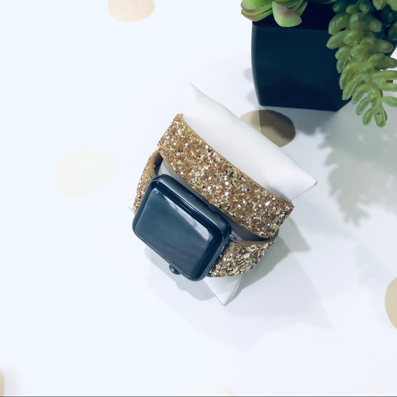 {DANI} Apple Watch Band / double wrap gold glitter - Picture 3 of 8